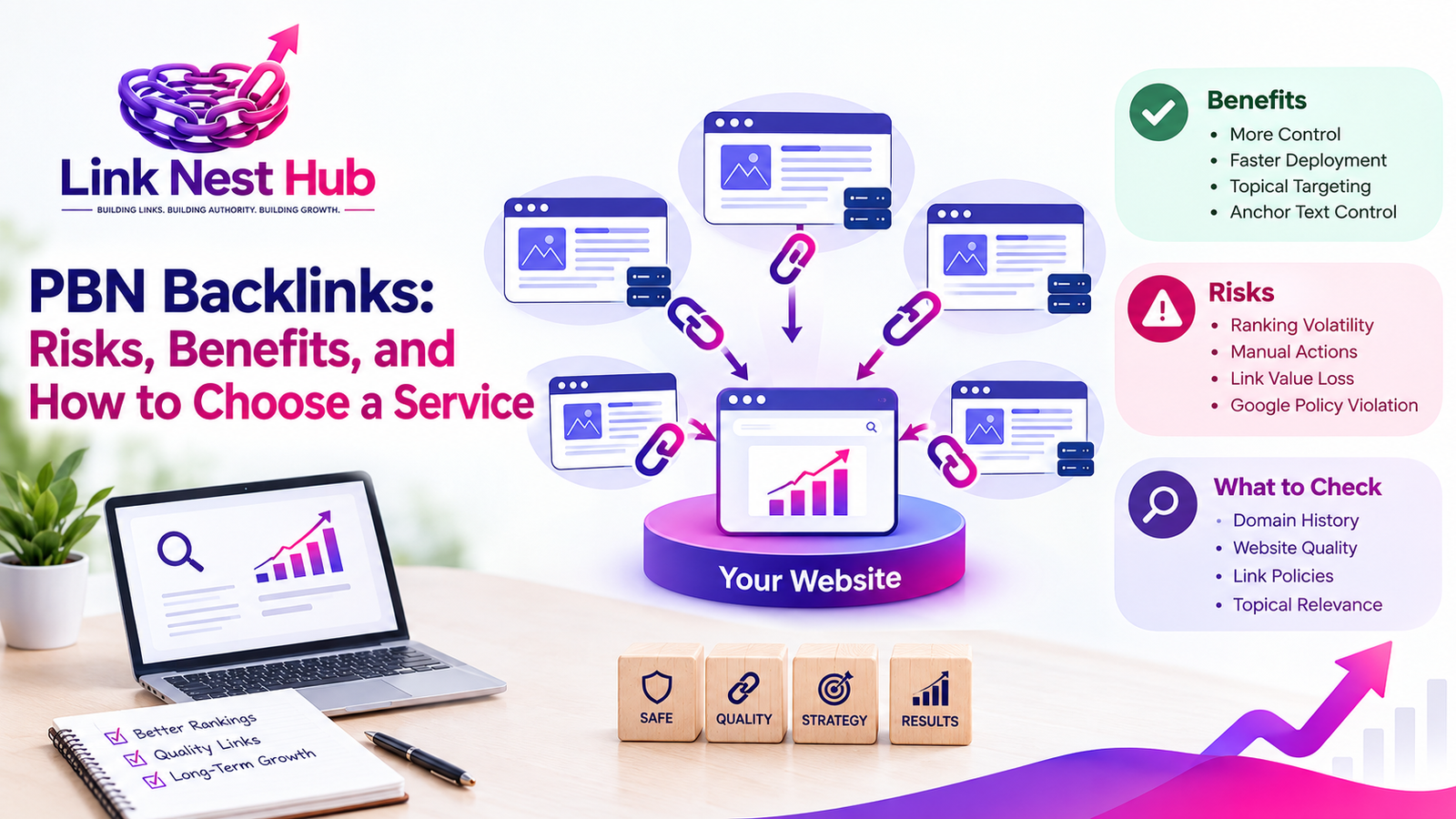 PBN backlinks risks benefits and how to choose a PBN backlinks service